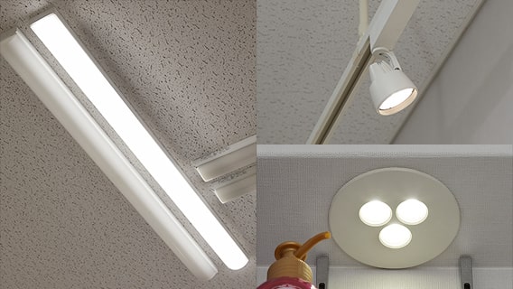標準光照明（部屋全体、スポットライト、ダウンライト）の画像